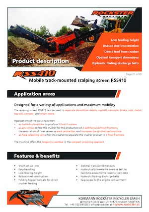 Stații de sortare mobile Rockster RSS410