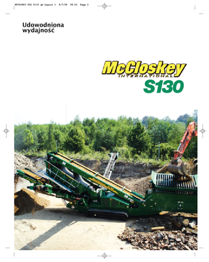 Stații de sortare mobile McCloskey S130 3-Deck