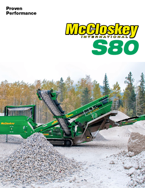 Stații de sortare mobile McCloskey S80