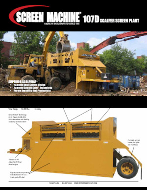 Stații de sortare mobile Screen Machine Industries  Scalper 107D