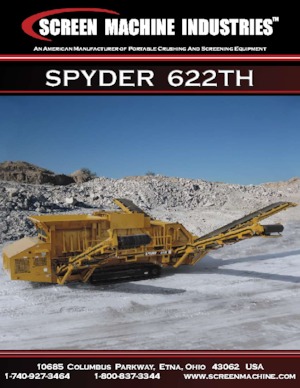 Stații de sortare mobile Screen Machine Industries  Spyder 622TH