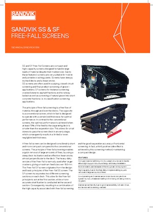 Stații de sortare mobile Sandvik SF1443