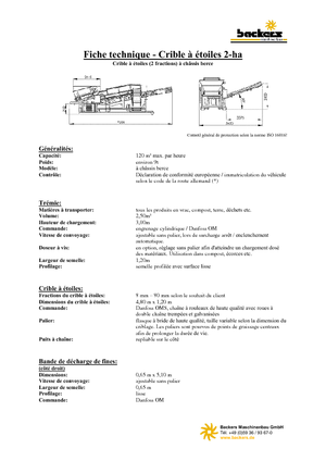 Stații de sortare mobile Backers 2-ha