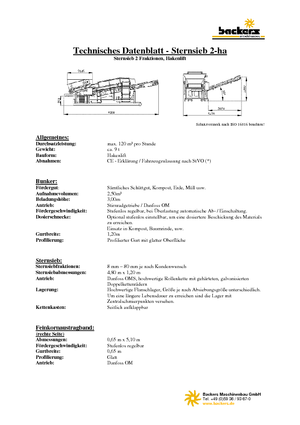 Stații de sortare mobile Backers 2-ha