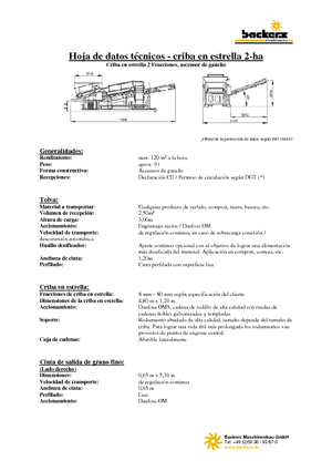 Stații de sortare mobile Backers 2-ha