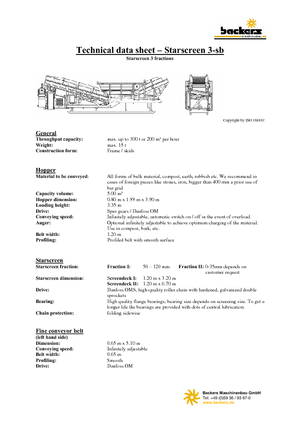 Stații de sortare mobile Backers Sternsieb 3-sb