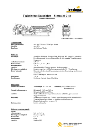 Stații de sortare mobile Backers Sternsieb 3-sb