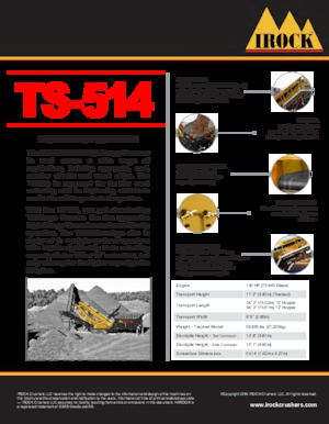 Stații de sortare mobile IROCK  TS-514