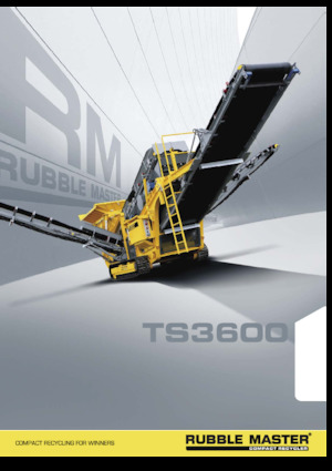 Stații de sortare mobile Rubble Master TS3600