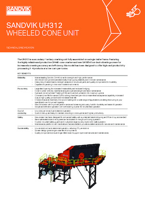 Stații de sortare mobile Sandvik UH312