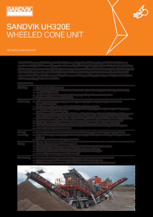 Stații de sortare mobile Sandvik UH320E