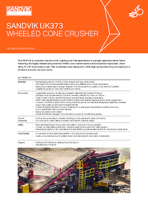 Stații de sortare mobile Sandvik UK373