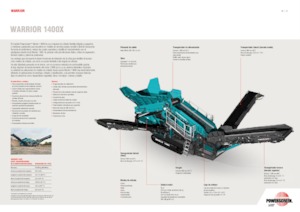 Stații de sortare mobile Powerscreen Warrior 1400X