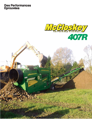 Stații de sortare mobile cu tambur McCloskey 407