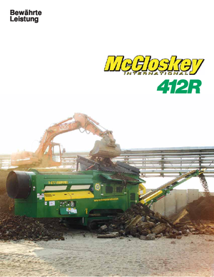 Stații de sortare mobile cu tambur McCloskey 412 RT