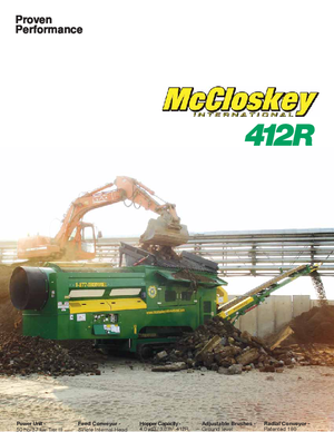 Stații de sortare mobile cu tambur McCloskey 412 RT