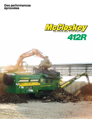 Stații de sortare mobile cu tambur McCloskey 412 TA