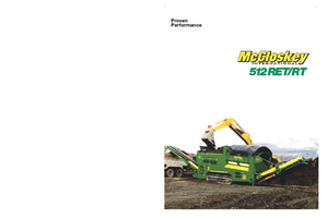 Stații de sortare mobile cu tambur McCloskey 512RET