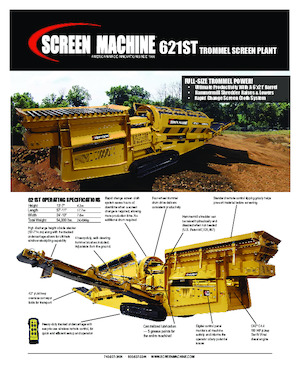 Stații de sortare mobile cu tambur Screen Machine Industries  612ST