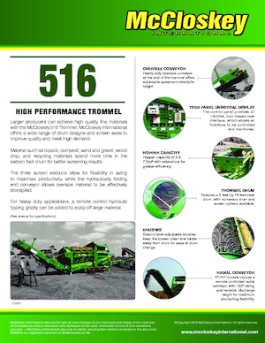 Stații de sortare mobile cu tambur McCloskey 616