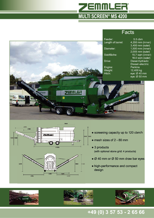 Stații de sortare mobile cu tambur Zemmler MS 4200