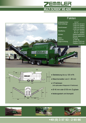 Stații de sortare mobile cu tambur Zemmler MS 4200