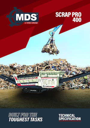 Stații de sortare mobile cu tambur MDS Scrap Pro 400