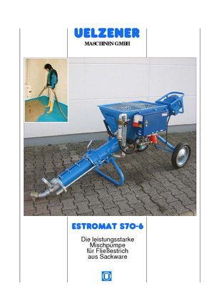 Pompe de amestecare mortar Uelzener Estromat S 70-6