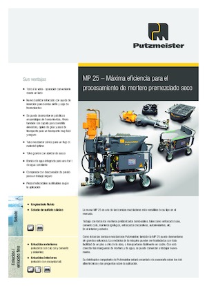 Pompe de amestecare mortar Putzmeister MP 25 