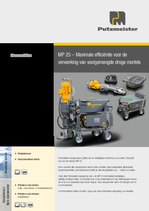 Pompe de amestecare mortar Putzmeister MP 25 