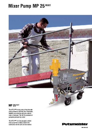 Pompe de amestecare mortar Putzmeister MP 25 Mixit JP-WP/D5K