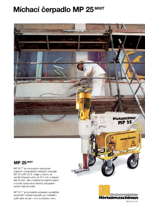 Pompe de amestecare mortar Putzmeister MP 25 Mixit JP-WP/D5K