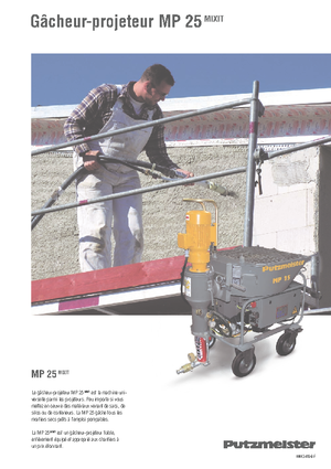 Pompe de amestecare mortar Putzmeister MP 25 Mixit JP-WP/D5K