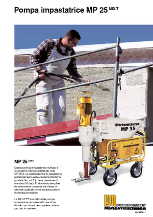 Pompe de amestecare mortar Putzmeister MP 25 Mixit JP-WP/D5K