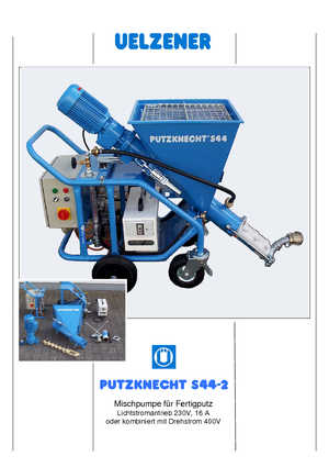Pompe de amestecare mortar Uelzener S 44-2