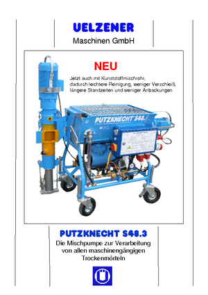 Pompe de amestecare mortar Uelzener S 48.3