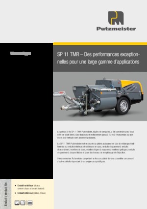 Pompe transportoare cu șurub Putzmeister SP 11 TMR