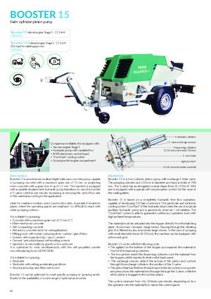 Mașini de pulverizat si transport mortar Imer Booster 15