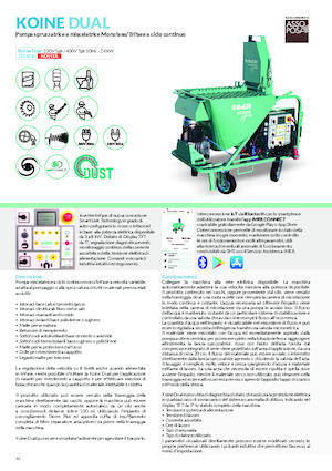 Mașini de pulverizat si transport mortar Imer Koine Dual