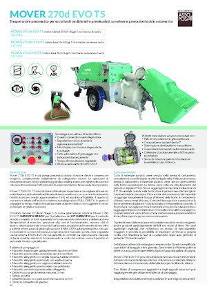 Mașini de pulverizat si transport mortar Imer Mover 270db Evo T5