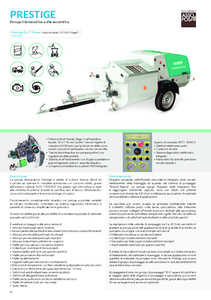 Mașini de pulverizat si transport mortar Imer Prestige