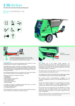 Mașini de pulverizat si transport mortar Imer S 50 Airless