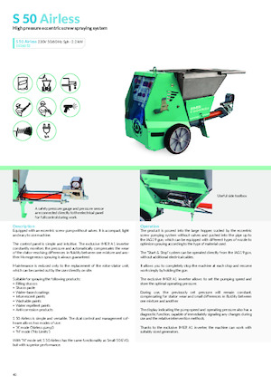 Mașini de pulverizat si transport mortar Imer S 50 Airless