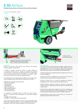 Mașini de pulverizat si transport mortar Imer S 50 Airless