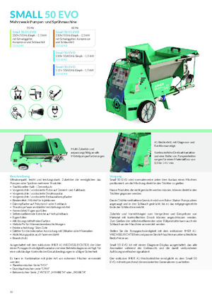 Mașini de pulverizat si transport mortar Imer Small 50 ES Evo