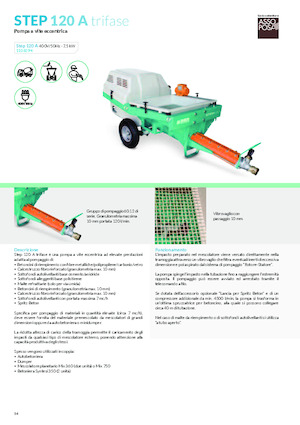 Mașini de pulverizat si transport mortar Imer Step 120 A 400V
