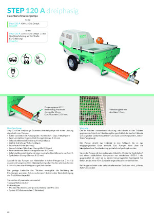 Mașini de pulverizat si transport mortar Imer Step 120 A 400V