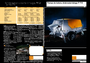 Pompe de beton staționare Putzmeister P 715 SE 