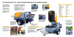 Pompe de beton staționare Putzmeister P 718 TD