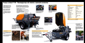 Pompe de beton staționare Putzmeister P 718 TD